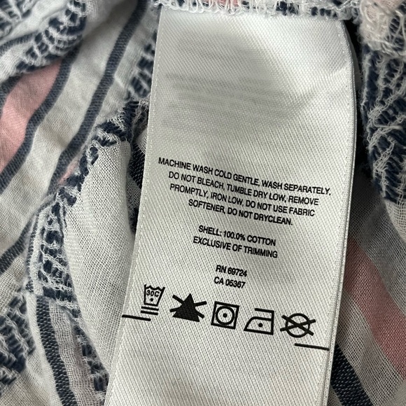 Columbia Striped Henley Tunic Blouse M Nautical Preppy Camping M Outdoor Womens - Picture 6 of 8